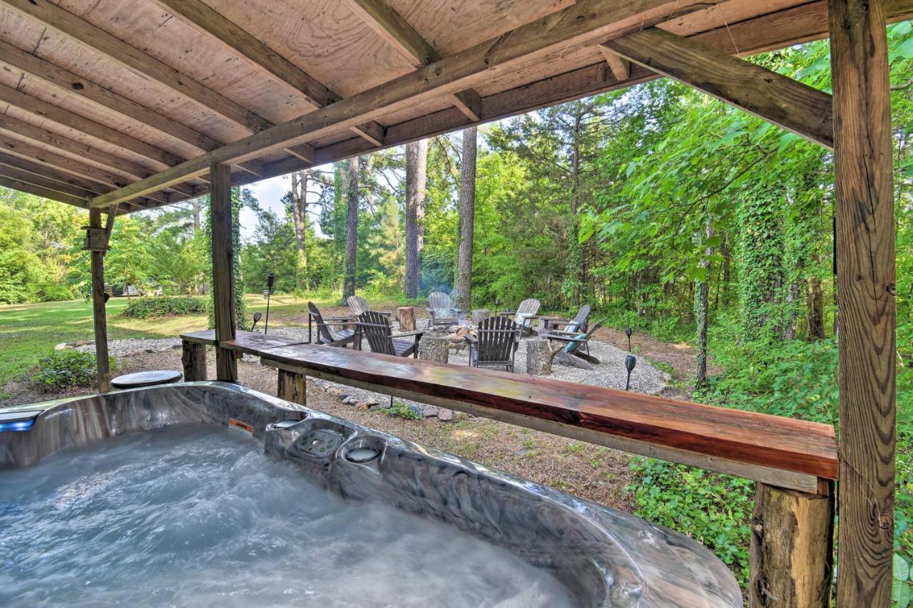 Luxury Pearcy Cabin With 5 Private Acres And Hot Tub! Exterior foto